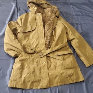 Fur-lined, Fall, trenchjacket